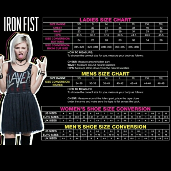 IRON FIST WOMENS EDDIE AND KIM WHITE T SHIRT - Picture 4 of 4